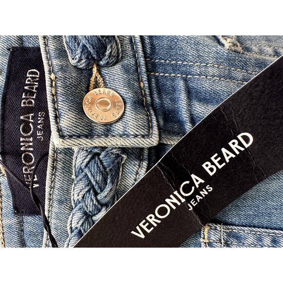 Veronica Beard Jeans Carson Braided Nova Womens Pants Size 26 New Rare Pockets - Picture 4 of 11
